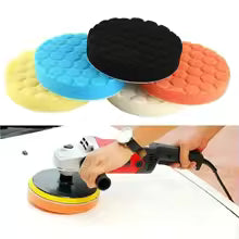 5PCS auto detailing pads polishing wheel for drill buffing kit 5/6/7 inch self adhesive polishing pad car wax applicator discs